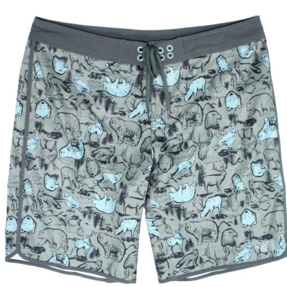 The North Face 38 NWT Whitecap Wildlife Boardshort